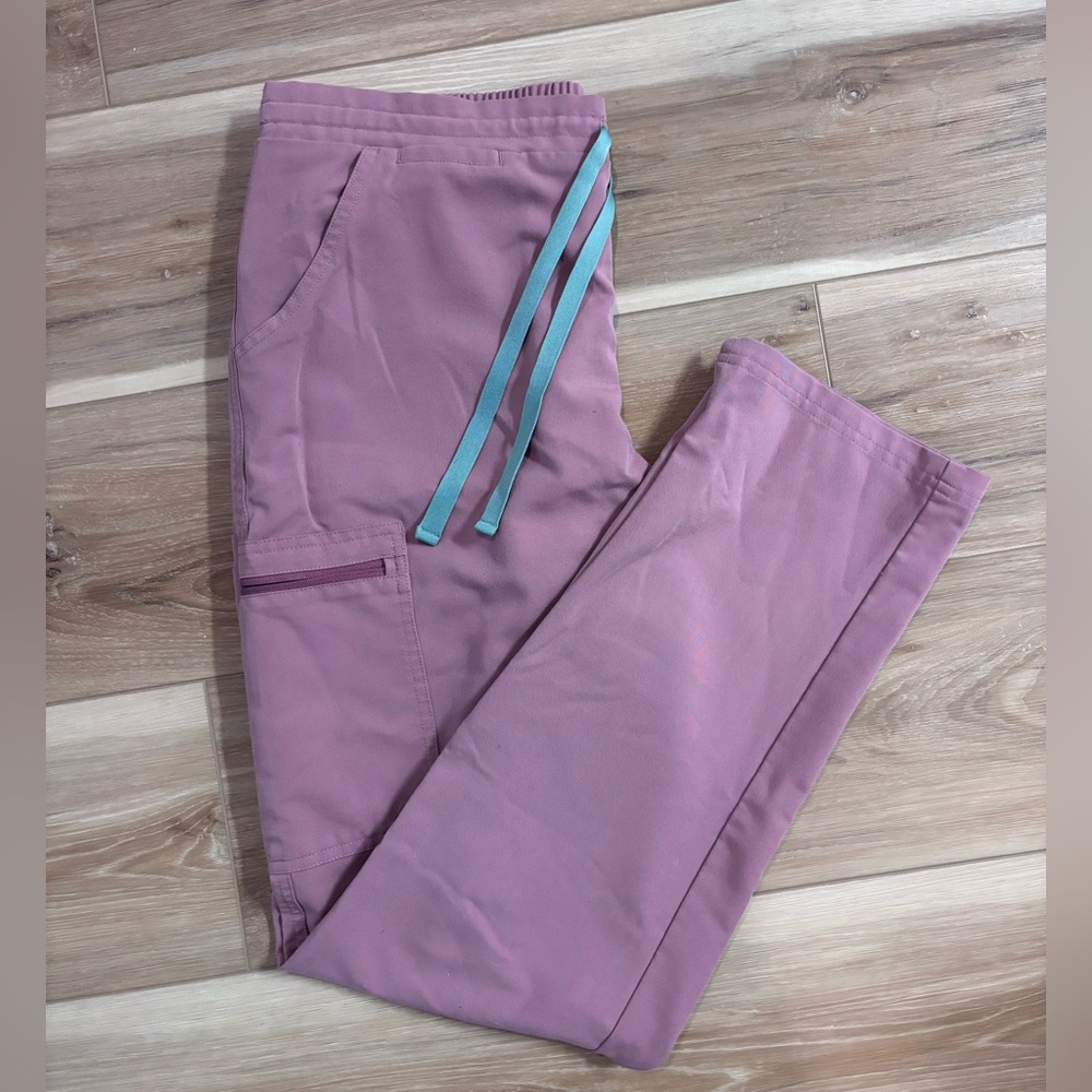 Pink Yola Skinny Scrub Pant